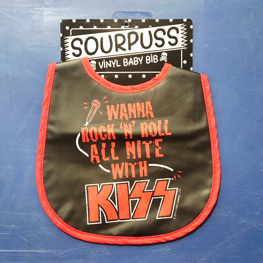 Rock N Roll KISS Bib